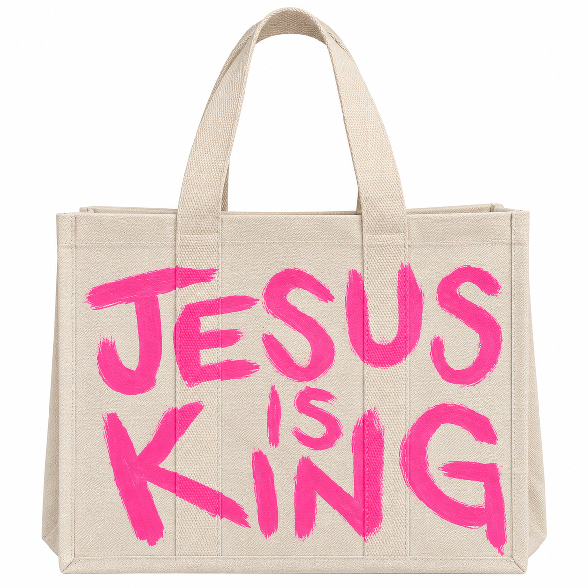 Jesus is King Full Size Tote