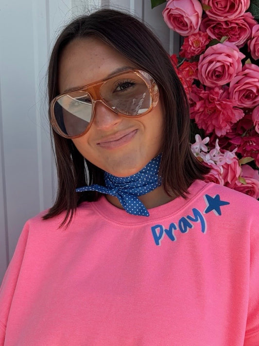 Hot Pink Pray Signature Crew