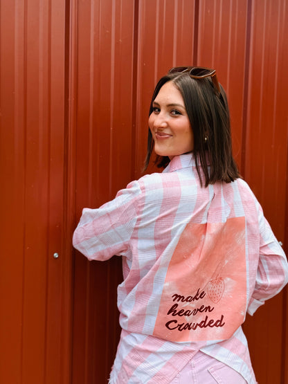 Make Heaven Crowded Plain Button Up